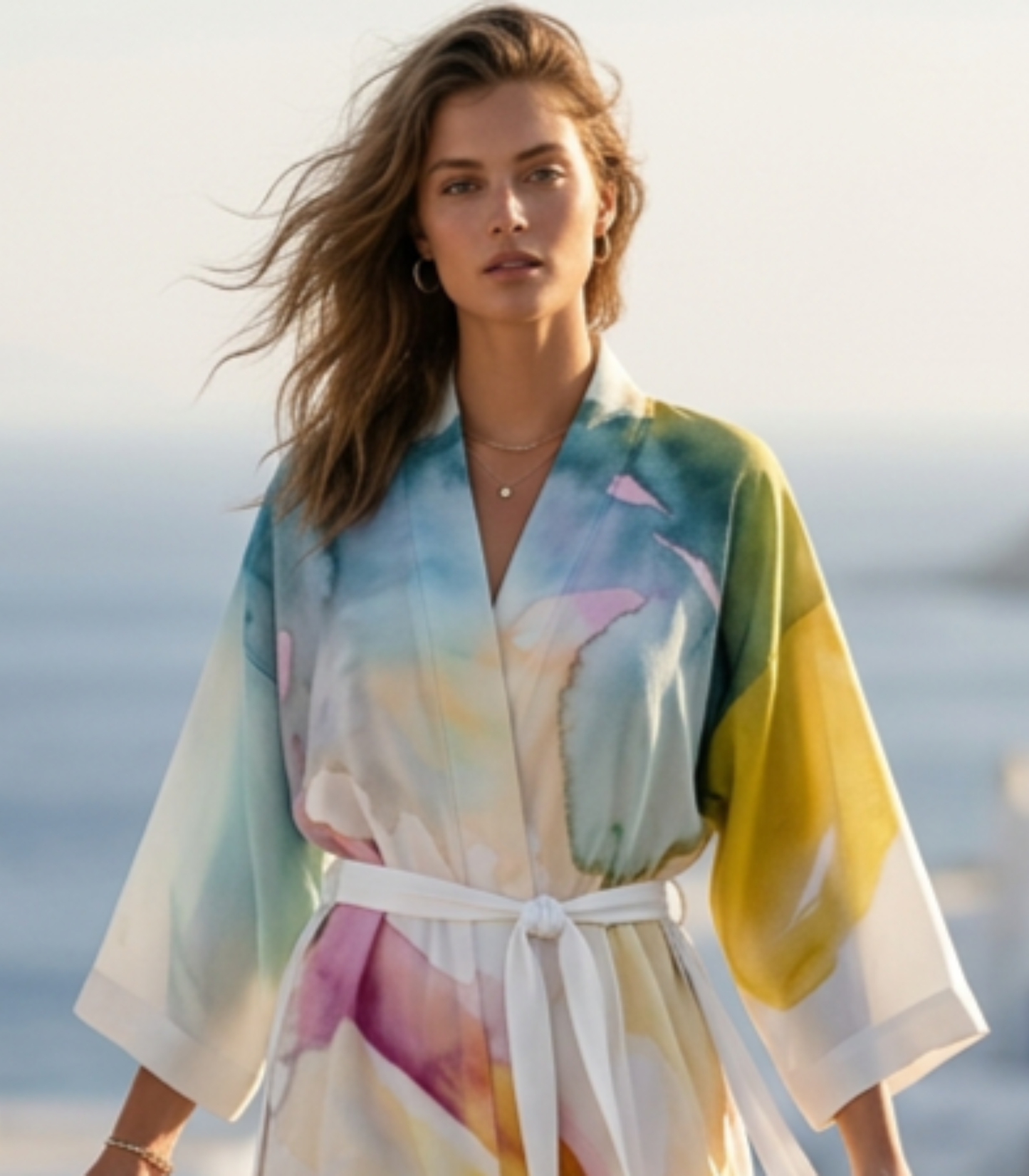 Waves of Stillness Kimono